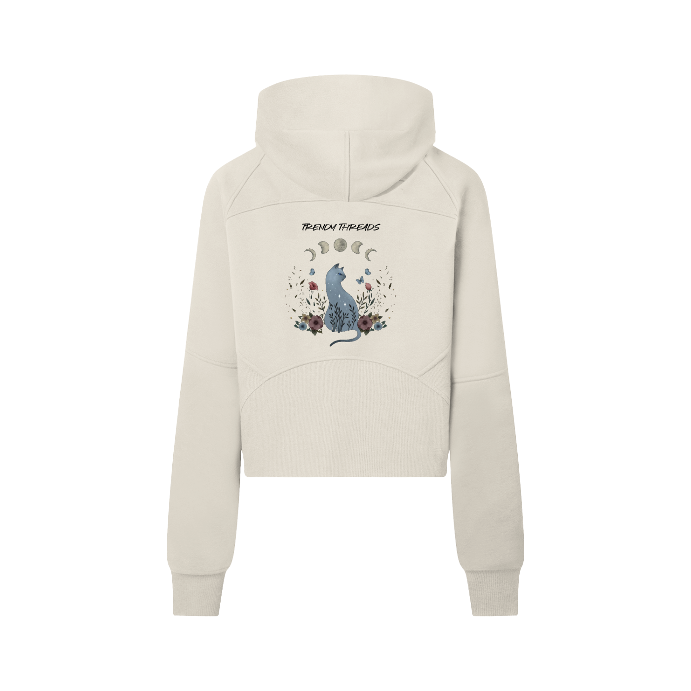 Cropped Half-Zip Hoodie